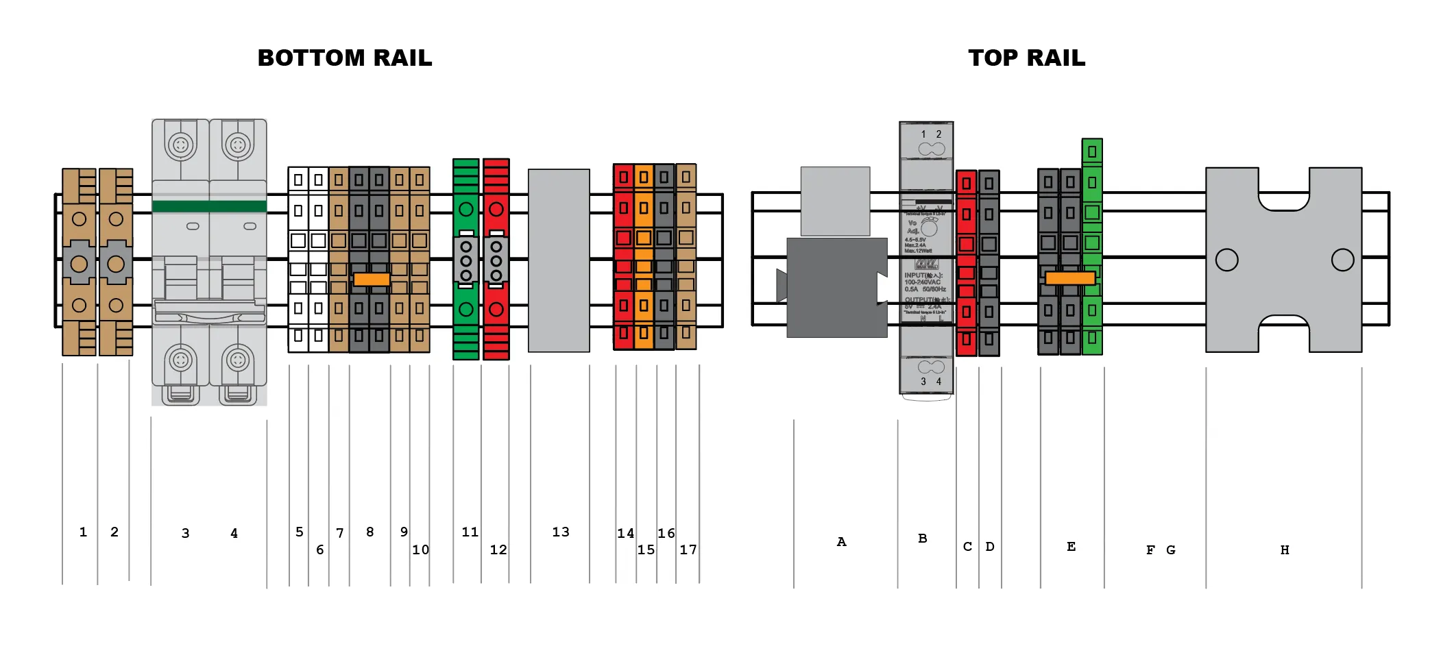 12-24V DC DIN Rail
