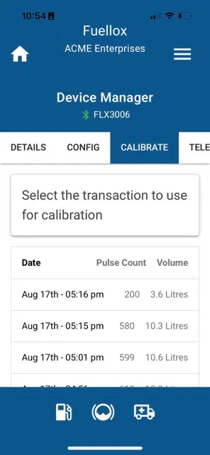 Calibration Page