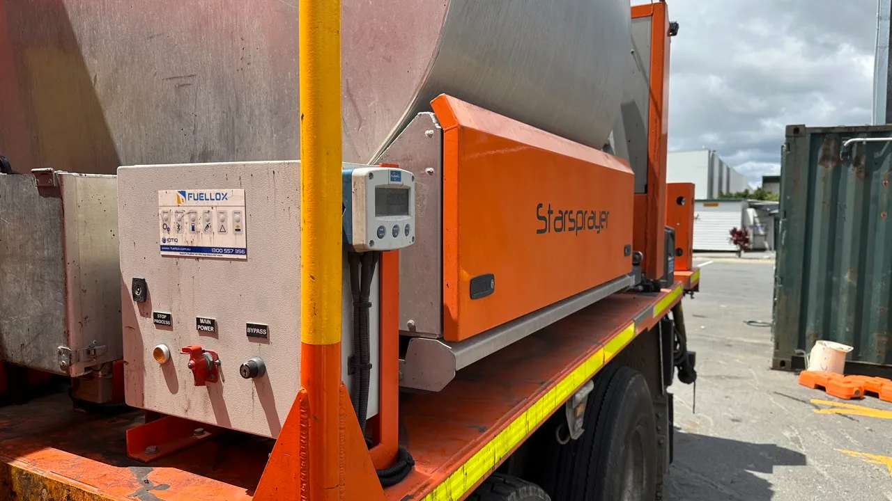 External Display on Crew Truck