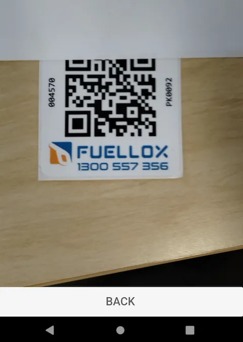 Fuellox mobile qrCode scan