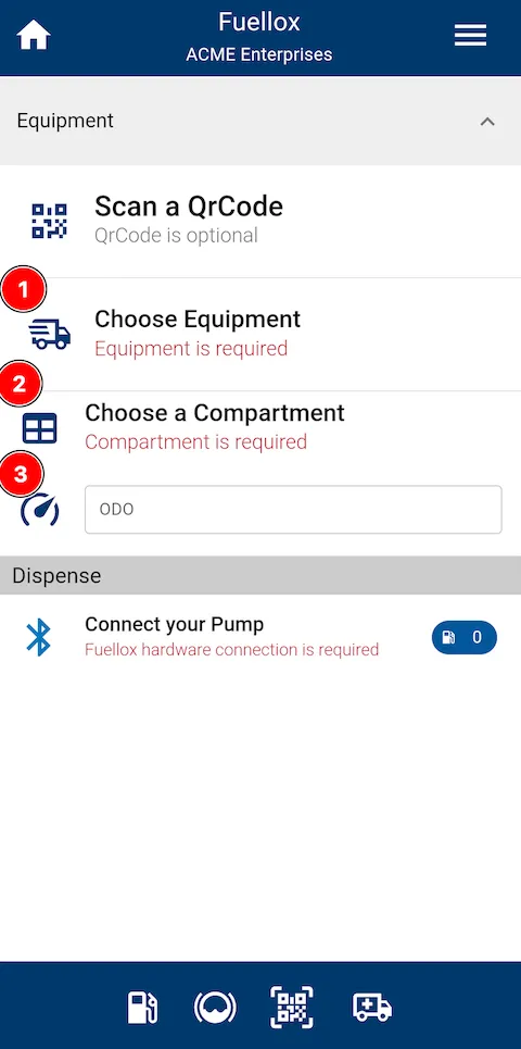 Fuellox mobile select equipment