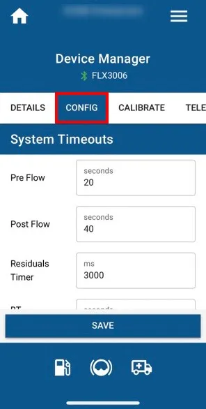 Enter Config Page